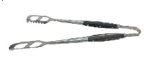 PINZA PARA PARRILLA LÍNEA BBQ AC. INOX Y MANGO MADERA