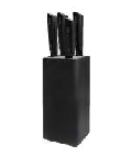 SET DE 4 CUCHILLOS LÍNEA DESIGN HUEVO INOX C/ANTIADHERENTE NEGRO