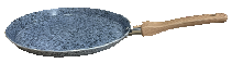 PANQUEQUERA DE ALUMINIO 22 CM ANTIADHERENTE EFECTO GRANITO GRIS STONE