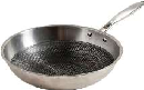 WOK DE ACERO INOXIDABLE CON ANTIADHERENTE SIN TAPA 30CM