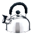 PAVA SILVADORA DE ACERO INOX. 1,5LTS (MANGO BAQUELITA NEGRO)
