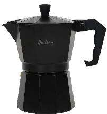 CAFETERA ALUMINIO TOTAL BLACK ITALIANA INDUCCIÓN 6 POCILLOS