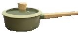 CACEROLA DE ALUMINIO C/ANTIADHERENTE OLIVE DE 18CM