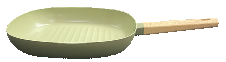BIFERA DE ALUMINIO C/ANTIADHERENTE OLIVE DE 26X26CM