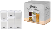 SET FRASCO PLÁSTICO HERMÉTICO CON TAPA X5 (NUEVO)