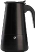 CAFETERA TIPO ITALIANA DE ACERO INOXIDABLE NEGRA 6 TAZAS (NUEVO)