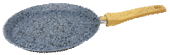 PANQUEQUERA DE ALUMINIO 22 CM ANTIADHERENTE EFECTO GRANITO GRIS