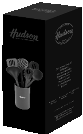 SET DE SEIS UTENSILIOS DE NYLON GRIS CON HOLDER