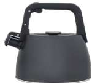 PAVA 2,5 LITROS ACERO INOX NEGRA